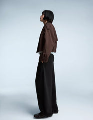 Plush barrel pants with stoppers