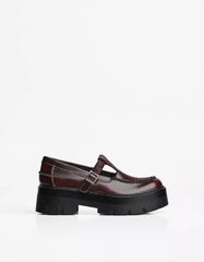Loafers with strap and chunky soles