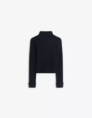 High neck ribbed sweater