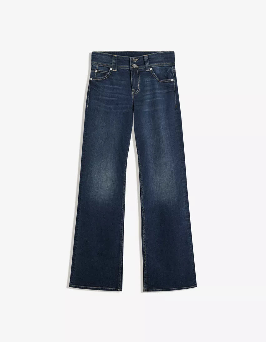 Bootcut jeans with flaps