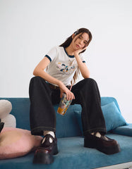 Mofusand print short sleeve T-shirt