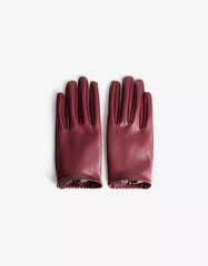 Leather effect gloves