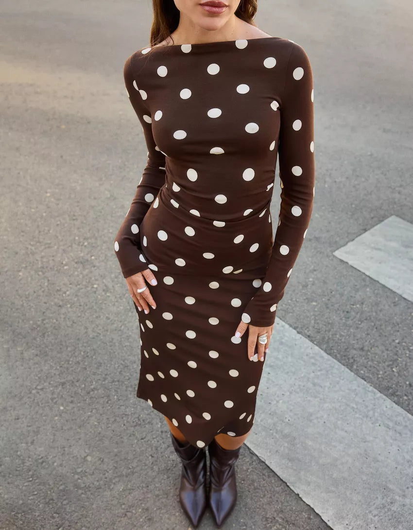 Long sleeve asymmetric T-shirt