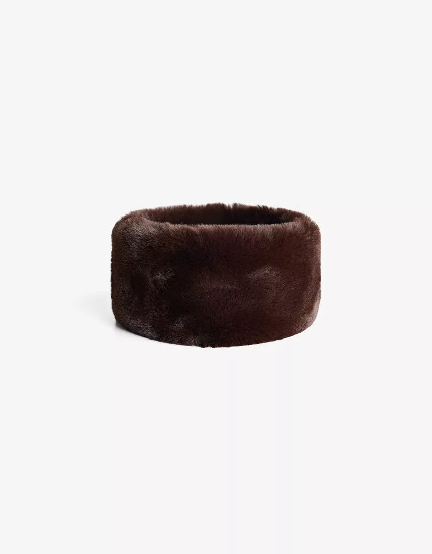 Faux fur hair band