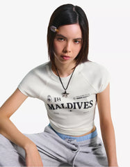 Short sleeve T-shirt with print