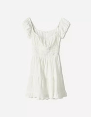 Mini dress with ruffles