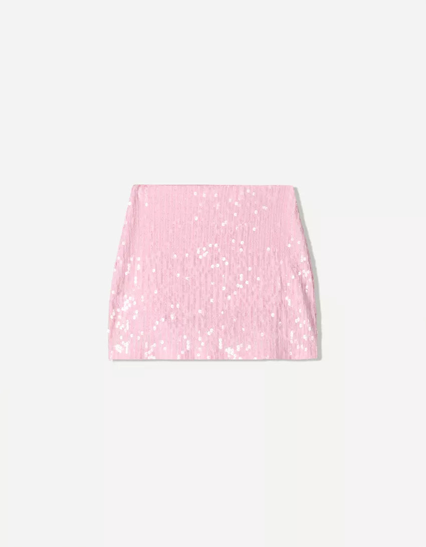 Sequined mini skirt