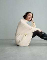 Soft wide sleeve mini dress