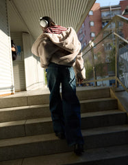 Faux fur hooded jacket