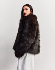 Faux fur jacket
