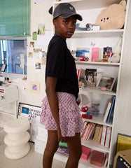 Mini skirt with ruffles