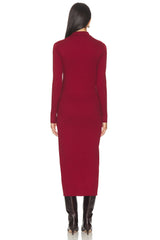 The Averie Polo Rib Sweater Dress