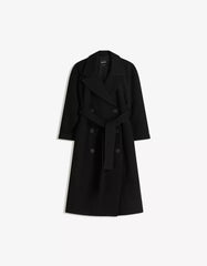 Oversize wool blend coat with belt