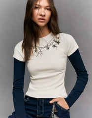 Short sleeve print T-shirt