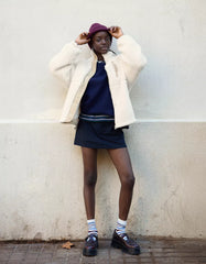 Faux shearling jacket