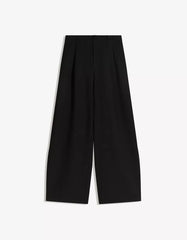 Voluminous double-fabric pants