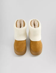 Sock platform ankle boots