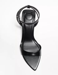 High-heel sandals with ankle strap