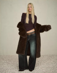 Asymmetric gathered sweater