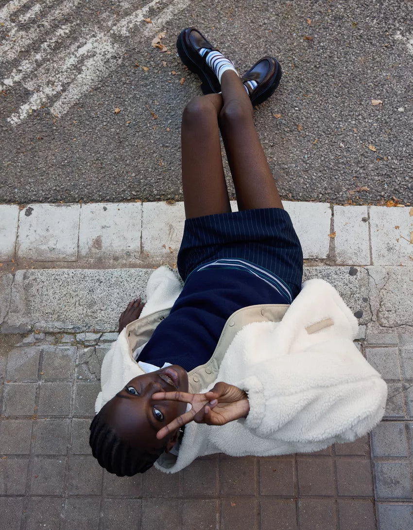 Faux shearling jacket