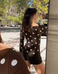 Long sleeve asymmetric T-shirt