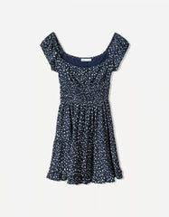 Mini dress with ruffles