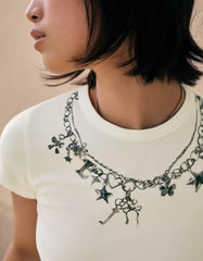 Short sleeve print T-shirt