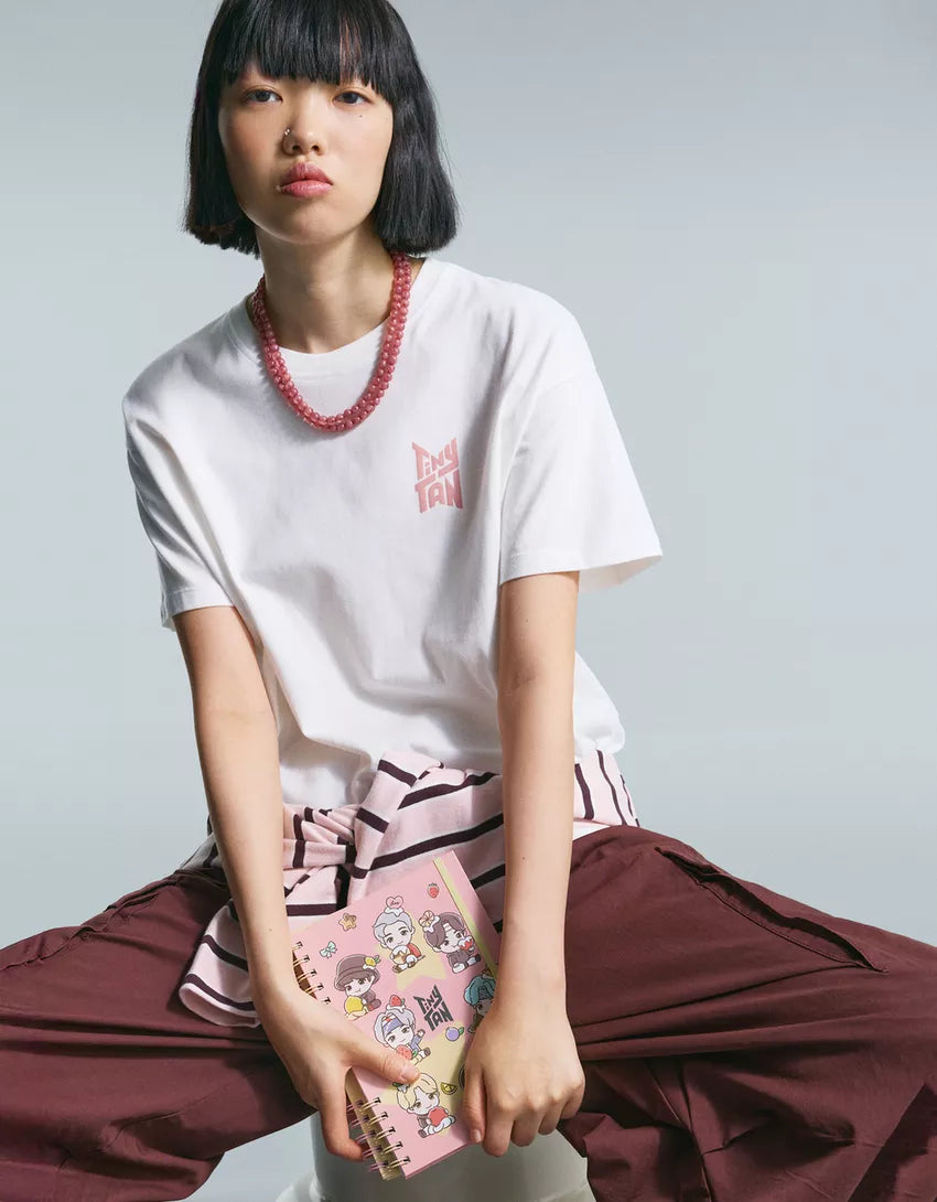 TinyTAN print short sleeve T-shirt