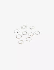 9-pack of thin rings