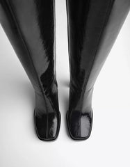 Platform high-heel boots