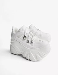 XL platform sneakers with charms