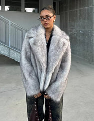 Faux fur jacket