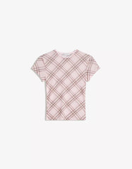 Printed short sleeve tulle T-shirt