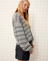 Sweater with polo collar