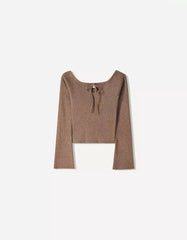 Sweater with tie detail