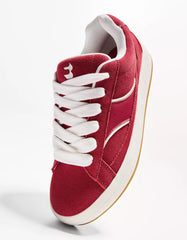 LEATHER skater sneakers
