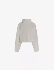 High neck ribbed sweater