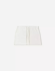Skort with tied waistband