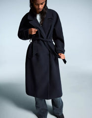 Soft trench coat with belt