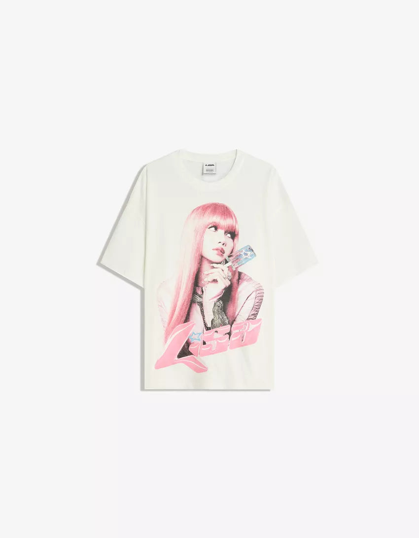 Lisa print short sleeve T-shirt