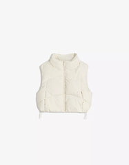 Cropped puffer vest