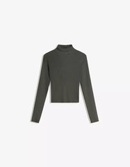 Ribbed high neck sweater