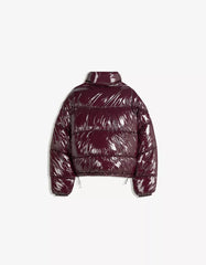 Vinyl-effect puffer jacket
