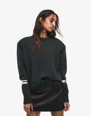 Floral satin mini skirt