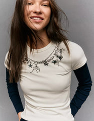 Short sleeve print T-shirt