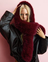 Faux fur stole