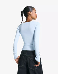 Long sleeve V-neck T-shirt