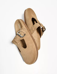 Clogs with buckle detail