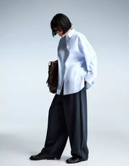 Oversize poplin shirt
