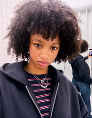 Oversize hooded sweatshirt with zipper